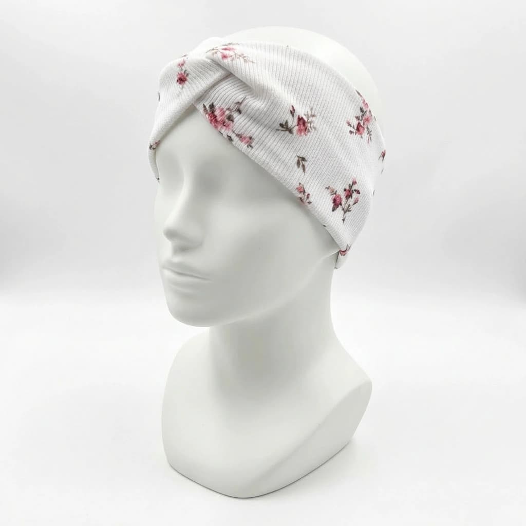 Rebrovaná čelenka - kvetinky