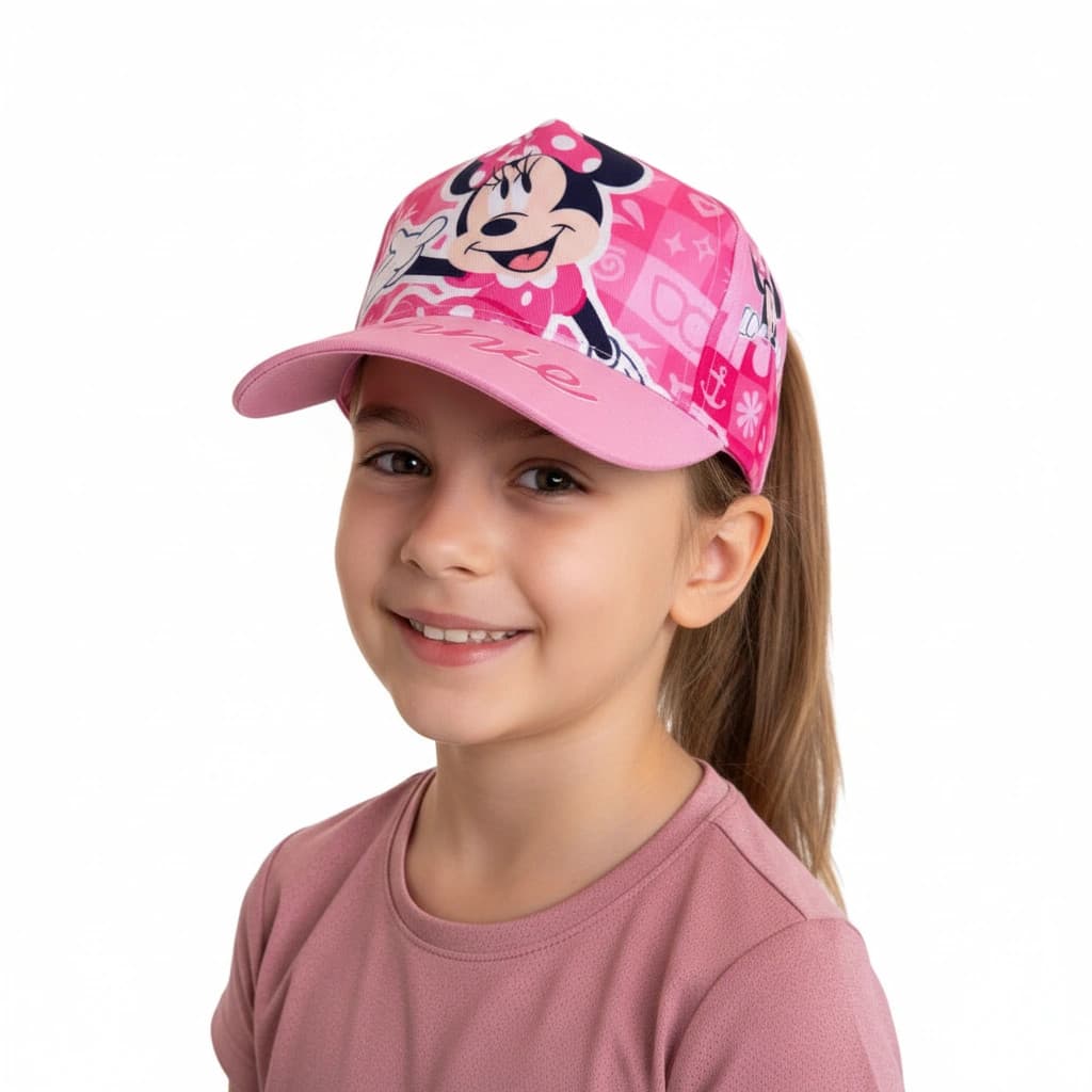 Dievčenská šiltovka Minnie - ružová