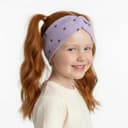 Rebrované čelenky Srdiečko - fialová