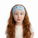 Rebrované čelenky Srdiečko - modrá