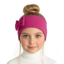 Rebrované čelenky Mašlička - cyklamenová