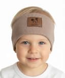 Rebrovaná chlapčenská čelenka - béžová