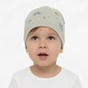 Chlapčenská letná čiapka so sloníkmi – béžová