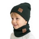 Chlapčenská prechodná čiapka s nákrčníkom Dino - vojenská