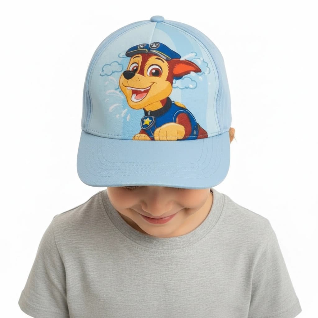 Chlapčenská šiltovka tlapková patrola bledomodrá