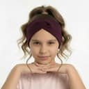 Rebrovaná čelenka - tmavofialová