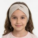 Rebrovaná čelenka - béžová