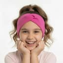 Rebrovaná čelenka - tmavoružová