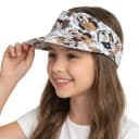Dievčenská letná čelenka so šiltom - biela Minnie