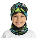 Prechodný zelený komplet Minecraft - čiapka s nákrčníkom