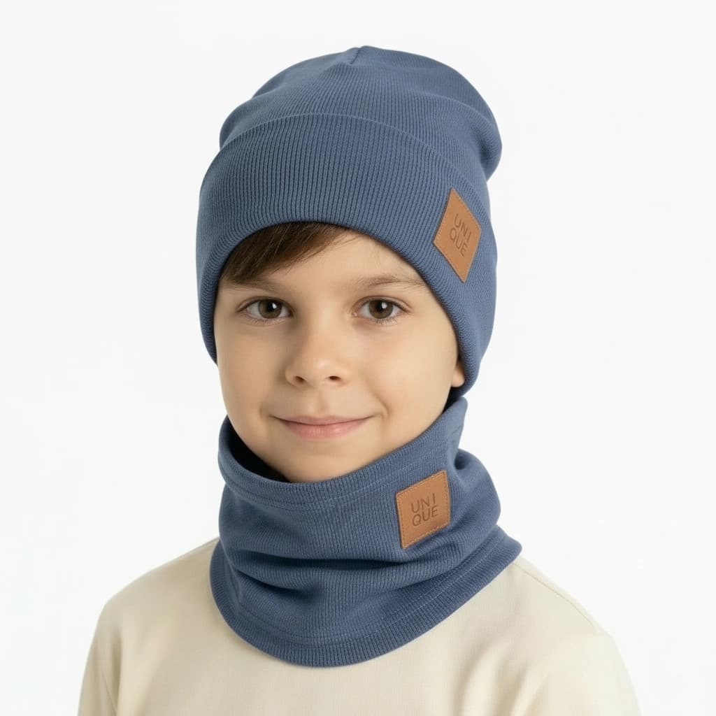 Prechodná čiapka s nákrčníkom Prime - modrá