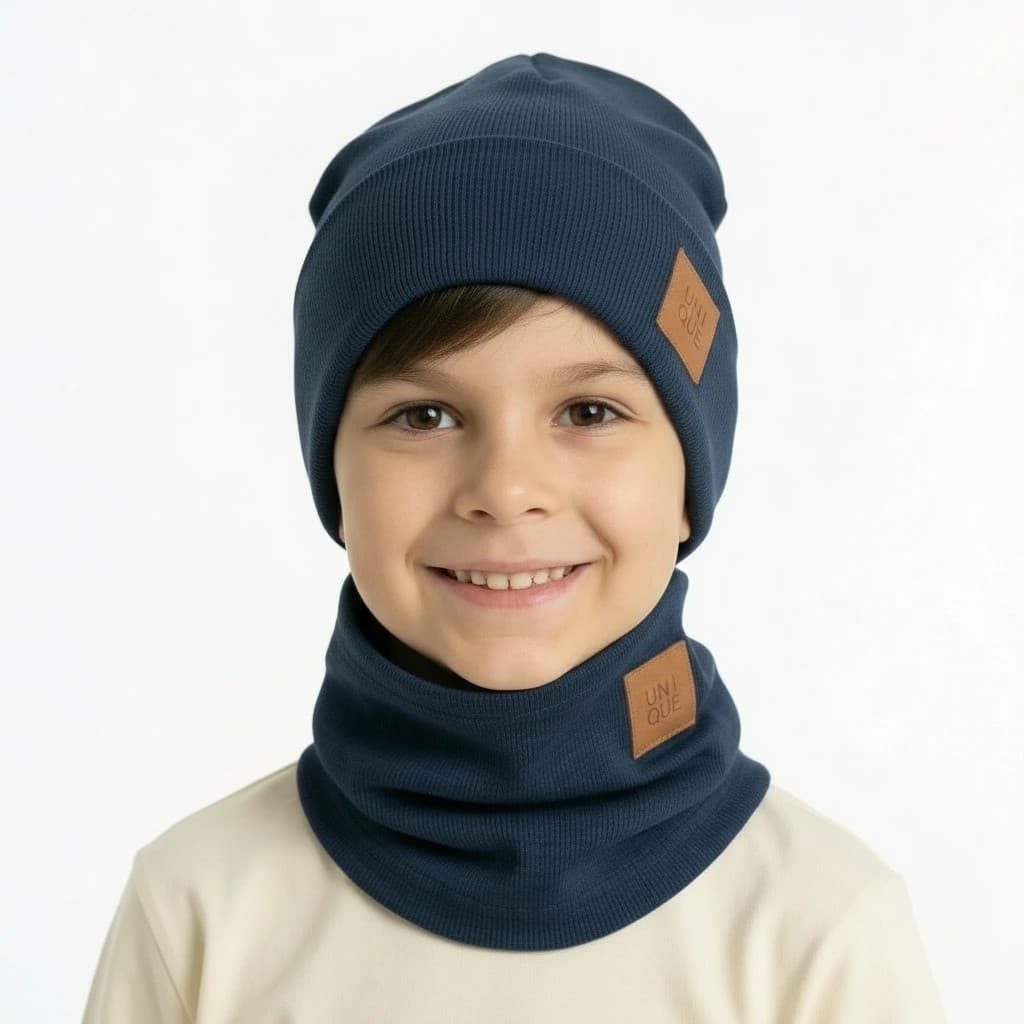 Prechodná čiapka s nákrčníkom Prime - tmavomodrá