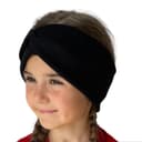 Rebrovaná čelenka - čierna