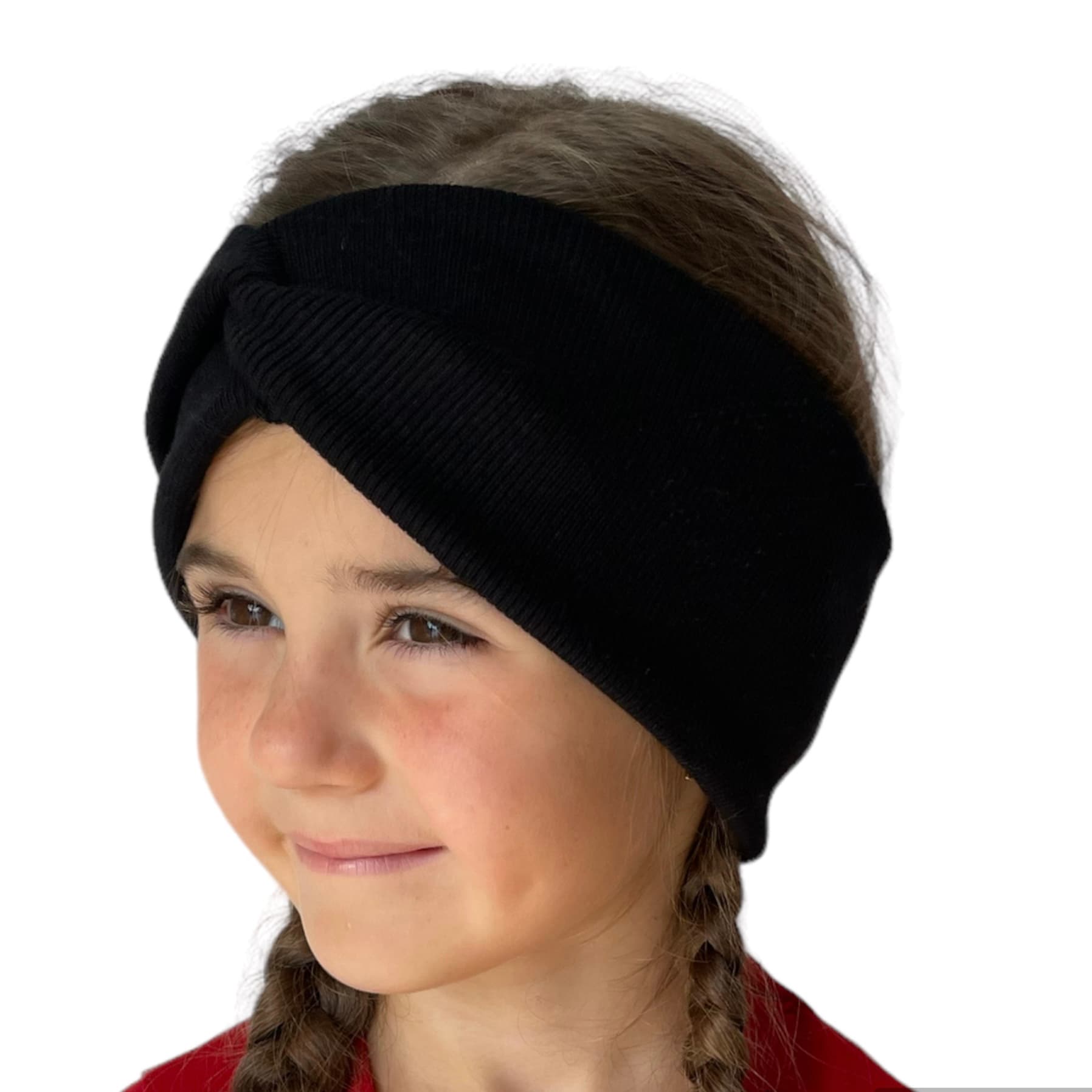 Rebrovaná čelenka - čierna